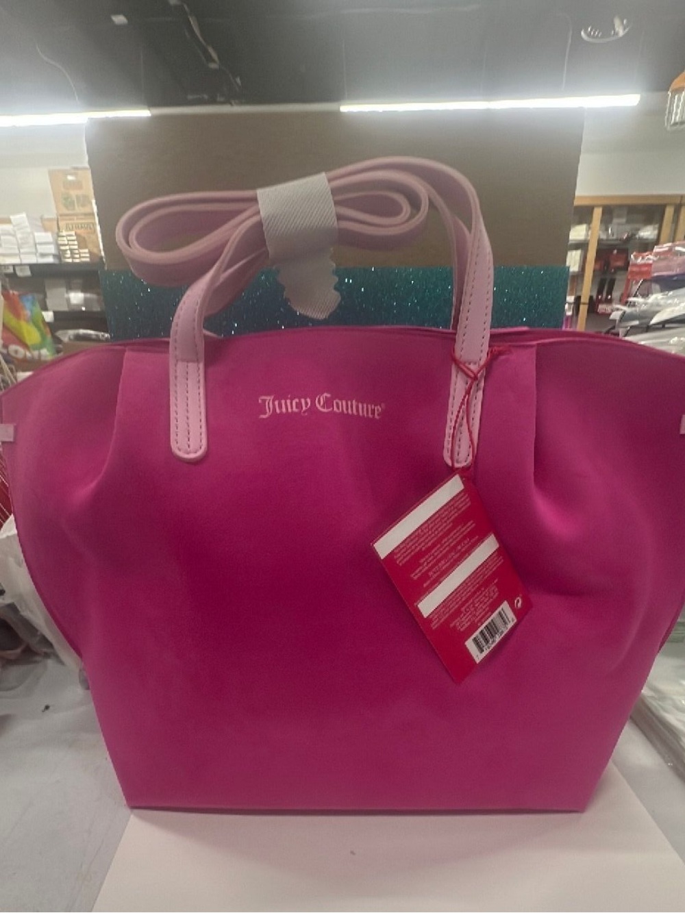 NWT Juicy Couture Vibrant Pink Tote Bag